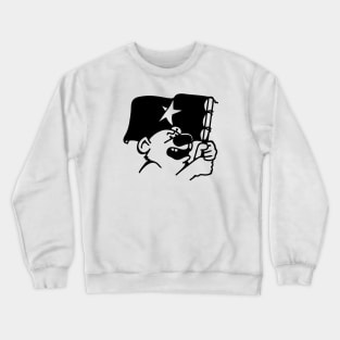 Angry Bear With Flag Crewneck Sweatshirt